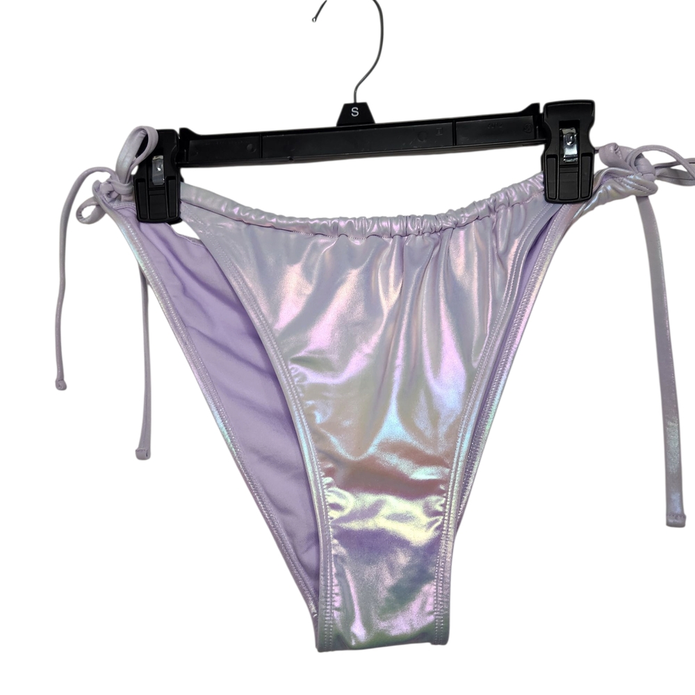 Wild Fable Iridescent Lavender Tie Side String Bikini Bottom Y2K Mermaidcore XL